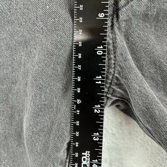 Levis 501XX Jeans Mens 32x26 Faded Black 5 Pocket Button Fly Distressed Frayed - Picture 14 of 16